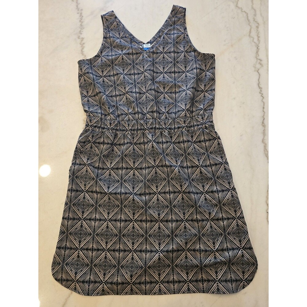 Kavu Ensenada Geometric Print Hiking Dress Pockets Size Large Outdoor Quick Dry
